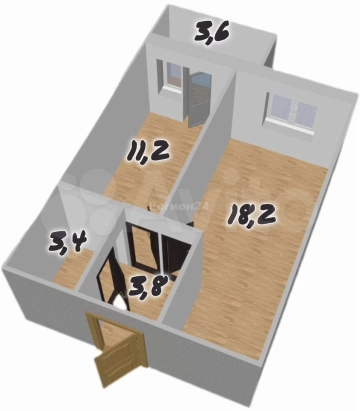 1-к. квартира, 36,6 м², 9/17 эт.